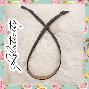 Relativity snakeskin belt womens large